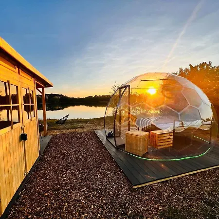 Schlafen Unter Den Sternen Am See - Beheiztes Bubble Tent Вадерсло Экстерьер фото