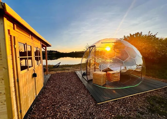 Schlafen Unter Den Sternen Am See - Beheiztes Bubble Tent